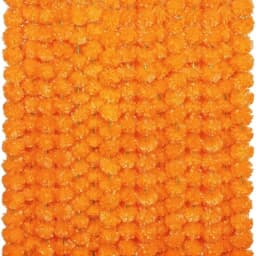 150CM Artificial Marigold Wreath Home Room Decor Dining Table Party Artificial Flower Decoration Wedding Decor Diwali Accessory
