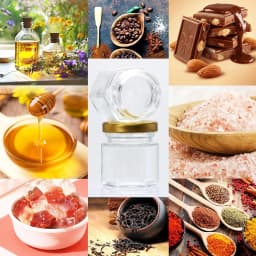 12/20/30/50/60Pcs-Mini Honey Jars with Dipper, Hexagonal Glass Honey Jars, Glass Sugar Jars with Lids, Kitchen Glass Sealed Jars, Available in Various Sizes Such as 1.5/2/3oz, Come with Bee Pendants, Twine, and Card Tags, Perfect for Baby Shower Gifts, Wedding Gifts, Party Favors