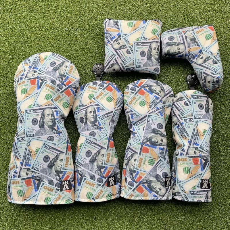 Golf Club #1 #3 #5 Wood Head covers Driver Fairway Woods Cover Putter Headcover Nylon cloth Dollar