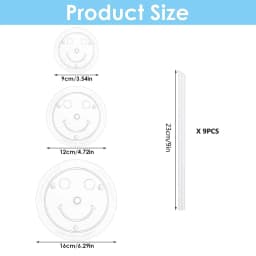 3Pcs Cake Boards Cake Dowels for Tiered Cakes Plastic Cake Support Rods for Wedding Cake Construction and Stacking CakeDowel Set