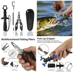 Fishing Landing Net Aluminum Alloy Durable Telescoping Extend to 190cm/130cm/55cm Folding Mesh Safe Fish Catching Releasing