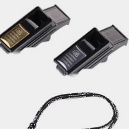 1 Pc Referee Whistle Gold / Silver Big Sound Whistle Seedless Plastic Whistle Professional Soccer Basketball Whistle
