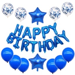 16inch Happy Birthday Decoration Balloons Pink Blue Letter Foil Ballons Set Birthday Party Decor Air Globos Balony Anniversaire