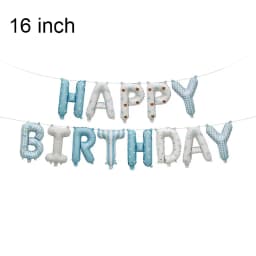 16inch Happy Birthday Decoration Balloons Pink Blue Letter Foil Ballons Set Birthday Party Decor Air Globos Balony Anniversaire