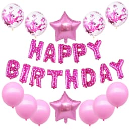 16inch Happy Birthday Decoration Balloons Pink Blue Letter Foil Ballons Set Birthday Party Decor Air Globos Balony Anniversaire