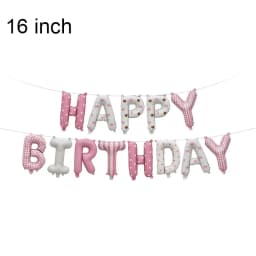 16inch Happy Birthday Decoration Balloons Pink Blue Letter Foil Ballons Set Birthday Party Decor Air Globos Balony Anniversaire