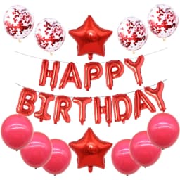 16inch Happy Birthday Decoration Balloons Pink Blue Letter Foil Ballons Set Birthday Party Decor Air Globos Balony Anniversaire