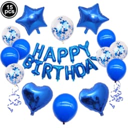 16inch Happy Birthday Decoration Balloons Pink Blue Letter Foil Ballons Set Birthday Party Decor Air Globos Balony Anniversaire