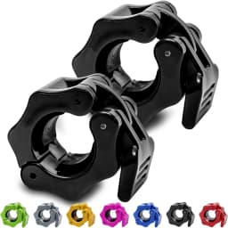 1“/2" Dumbbell Clips Barbell Clamp Collars Quick Release Standard Barbell Clip Non-Slip Lock for Gym Weightlifting Powerlifting