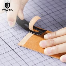 WUTA Sharp Leather Safety Beveler Skiving Knife Thining Cutting Cutter Knives DIY Leather Craft Tools 3Pcs Replacement Skiver