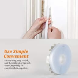 5M/10M Door Bottom Seal Strip Weather Window Rubber Seal Weatherstrip Windproof Dust Self Adhesive Door Windshield Sealing Tape