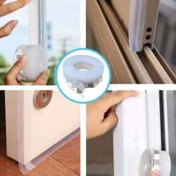 5M/10M Door Bottom Seal Strip Weather Window Rubber Seal Weatherstrip Windproof Dust Self Adhesive Door Windshield Sealing Tape
