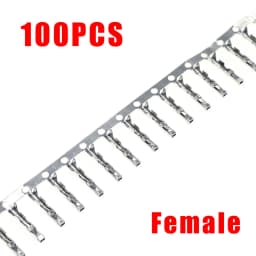 100PCS Dupont Connector 2.54mm Jumper Wire Cable Pin Connector Terminal Female Male Pin Connector for Housing Jumper