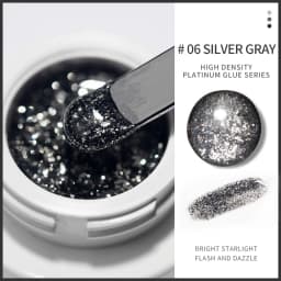 1Box Metallic Gel Gold Mirror Effect Gel Nail Polish French Nail Art Line/Flower Painting Gel Glitter UV Gel Nail Soak Off #8YQW