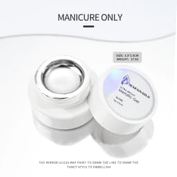 1Box Metallic Gel Gold Mirror Effect Gel Nail Polish French Nail Art Line/Flower Painting Gel Glitter UV Gel Nail Soak Off #8YQW