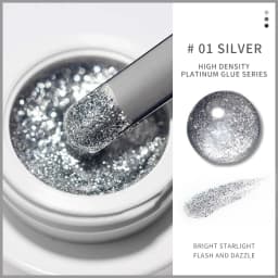 1Box Metallic Gel Gold Mirror Effect Gel Nail Polish French Nail Art Line/Flower Painting Gel Glitter UV Gel Nail Soak Off #8YQW