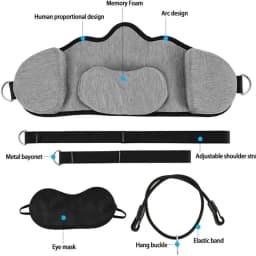 Hammock with Stand for Neck Traction Massager Hamac Cervicales to Reduce Neck Pain Relief Relaxation with Free Eye Mask