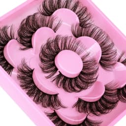 5 Pairs Russian Strip Lashes Fluffy Mink Lashes 3D False Eyelashes Russian Volume Eyelashes Fake Eyelash Extension Make Up