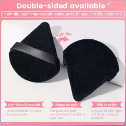 5 pcs new triangular sponge puffs with a soft skin friendly and delicate makeup feel suitable for home or travel use