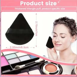 5 pcs new triangular sponge puffs with a soft skin friendly and delicate makeup feel suitable for home or travel use