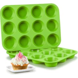 12 Holes Cupcakes Mold Non Stick Muffin Cupcake Silicone Mold Soap Chocolate Muffin Baking Pan Silicone Cake Mold Baking Tools