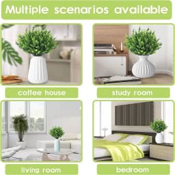 7 Heads35 Mesh Artificial Plants Green Eucalyptus Christmas Wreath for Wedding Home Balcony Bonsai Decoration DIY Shooting Props