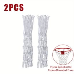 1/2pcs Basketball Rack Net With 12 Loops Heavy Duty Outdoor Basketball Net Replacement Detachable Basketball Net