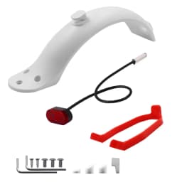 Rear Fender for Xiaomi M365/Pro/Mijia Mi 1S Electric Scooter Skateboard Short Ducktail Rear Mudguard Back Wing Taillight parts