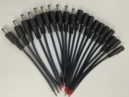1/5/10 Pcs 5.5x2.1mm DC Male Female Power Plug Cable Wire Jack Adapter Connector for CCTV Single Color 3528 5050 LED Tape Light