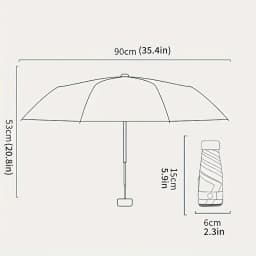 Mini Sun Umbrella, Protective and UV Resistant, Rain or Shine Mini Umbrella Sun Umbrella