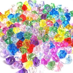 200PCS Acrylic Stones Crystal Acrylic Gem Stone Kids Mixed Color Ornaments Vase Wedding Party 6*9mm Accessories DIYJewelry Decor