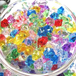 200PCS Acrylic Stones Crystal Acrylic Gem Stone Kids Mixed Color Ornaments Vase Wedding Party 6*9mm Accessories DIYJewelry Decor