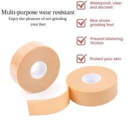 Pexmen 1Pcs 2.5X450cm Moleskin Tape Adhesive Pad Blister Prevention Anti-wear Heel Protector Sticker Prevent Skin Feet Chafing