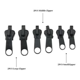 Zipper Repair Kit Universal Instant Zipper Repair Replacement Zipper Sliding Teeth Rescue Zip Fastener For 3 Different Size