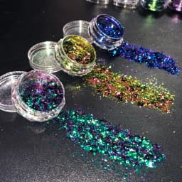 12 Colors Chameleon Glitter Flakes Irregular Untra-Thin Chameleon Yuki Glitter Sequins Mirror Effect Manicure Chameleon Sequins