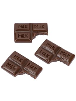 30Pcs Artificial Resin Chocolate Cake Flatback Flat Back Cabochon DIY Dollhouse Food Ornament Miniature for Phone Case Jewelry
