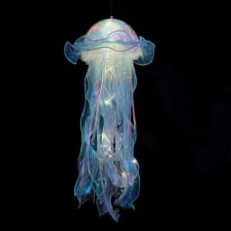 Jellyfish Lamp Portable Flower Atmosphere Night Light Girl Room Hanging Light Decorations Handmade DIY Ceiling Lantern Ornaments