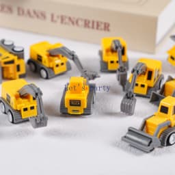 10Pcs Mini Construction Engineering Vehicle Excavator Pull Back Car Toys for Kids Birthday Party Favors Pinata Filler Treat Bag