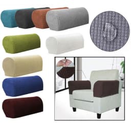 2PCS/SET Armrest Covers Stretchy Chair Sofa Couch Arm Protector Stretch to Fit flannel furniture sofa armrest cover protector