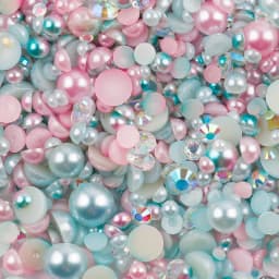 10g Mix Size Jelly Resin Flatback Rhinestone AB Imitation Pearl Beads For Nail Art DIY Cup Crafts Decor