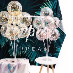2/4 sets Holiday Event Party Table Balloon Stands Clear Plastic Balloon Holder Column Arch for Baby Shower Birthday Party Decor