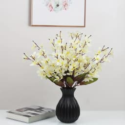 1pc Water Cultivation Imitation Ceramic Plastic Vase Living Room Plastic Home Vase, Modern Minimalist Home Decor