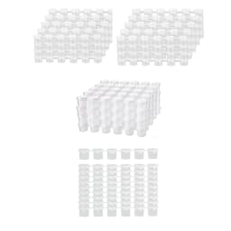 Empty Paint Pots Strips DIY with Lid Lightweight Empty Storage Paint Containers for School Birthday Home Holiday Accessories