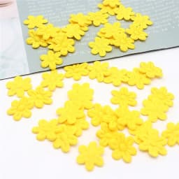100pcs/pack five petal flower embossing DIY children hair accessories hairpin accessories accessories material cloth sticker 2cm
