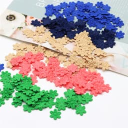 100pcs/pack five petal flower embossing DIY children hair accessories hairpin accessories accessories material cloth sticker 2cm