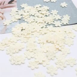 100pcs/pack five petal flower embossing DIY children hair accessories hairpin accessories accessories material cloth sticker 2cm