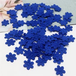 100pcs/pack five petal flower embossing DIY children hair accessories hairpin accessories accessories material cloth sticker 2cm