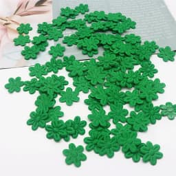 100pcs/pack five petal flower embossing DIY children hair accessories hairpin accessories accessories material cloth sticker 2cm