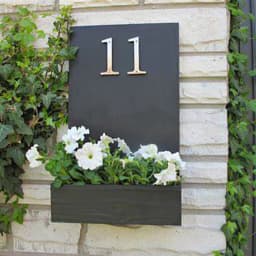 1pc 101mm Modern House Number Outdoor 4 inch Silver Zinc Alloy Apartment Door Numbers Mailbox Address Sign #0-9 With Screws