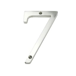 1pc 101mm Modern House Number Outdoor 4 inch Silver Zinc Alloy Apartment Door Numbers Mailbox Address Sign #0-9 With Screws